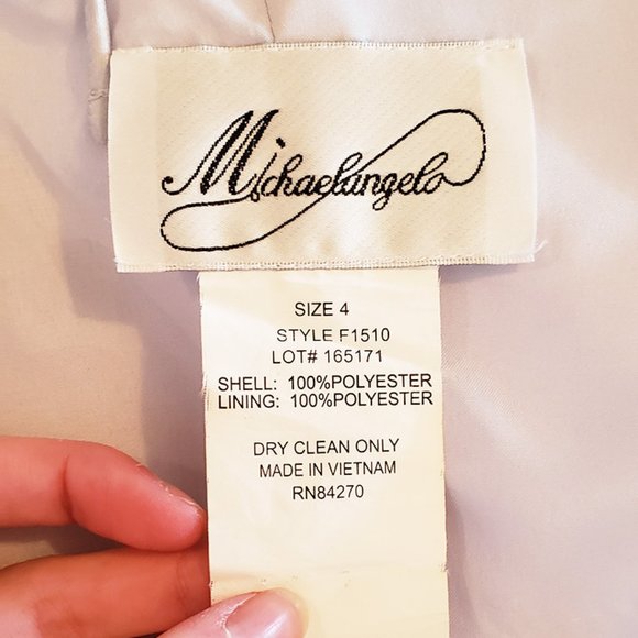 SALE Pale Lavender beaded ballgown prom bridal dress 4 - Picture 8 of 9